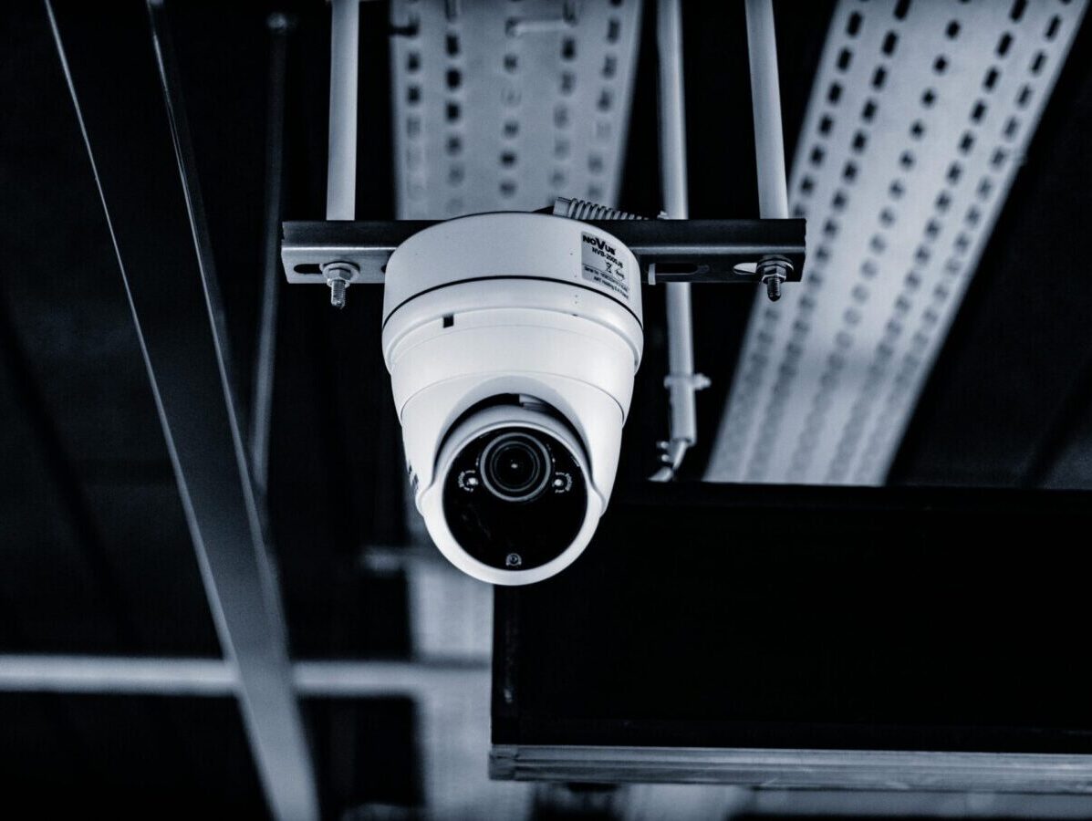 High-quality dome surveillance camera mounted indoors for optimal security monitoring.